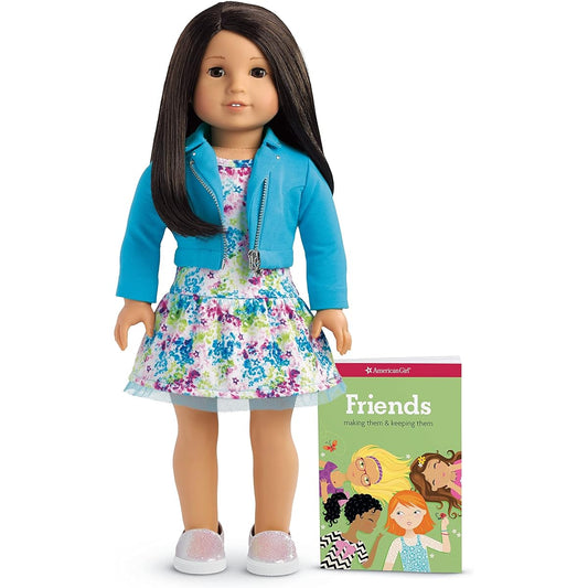 American Girl Truly Me 18" Doll #64 Brown Eyes, Black Hair, Light Skin Tone, Neutral Undertones, Ages 6+