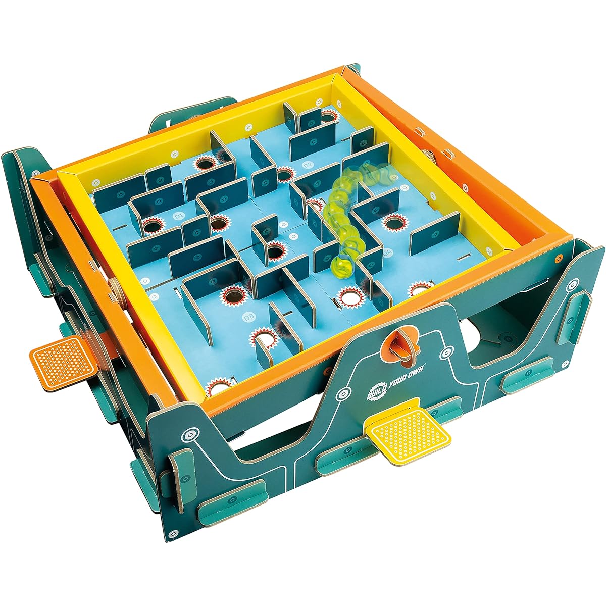 Build Your Own Marble Maze - Classic Retro Toy - Eco Friendly Cardboard Craft Kit - Ages 8+, BYO 010