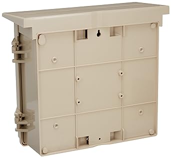 Mirai Kogyo Wall Box with Roof/Horizontal Type Effective Fukasa 106 Beige 1 Piece WB-12AJ