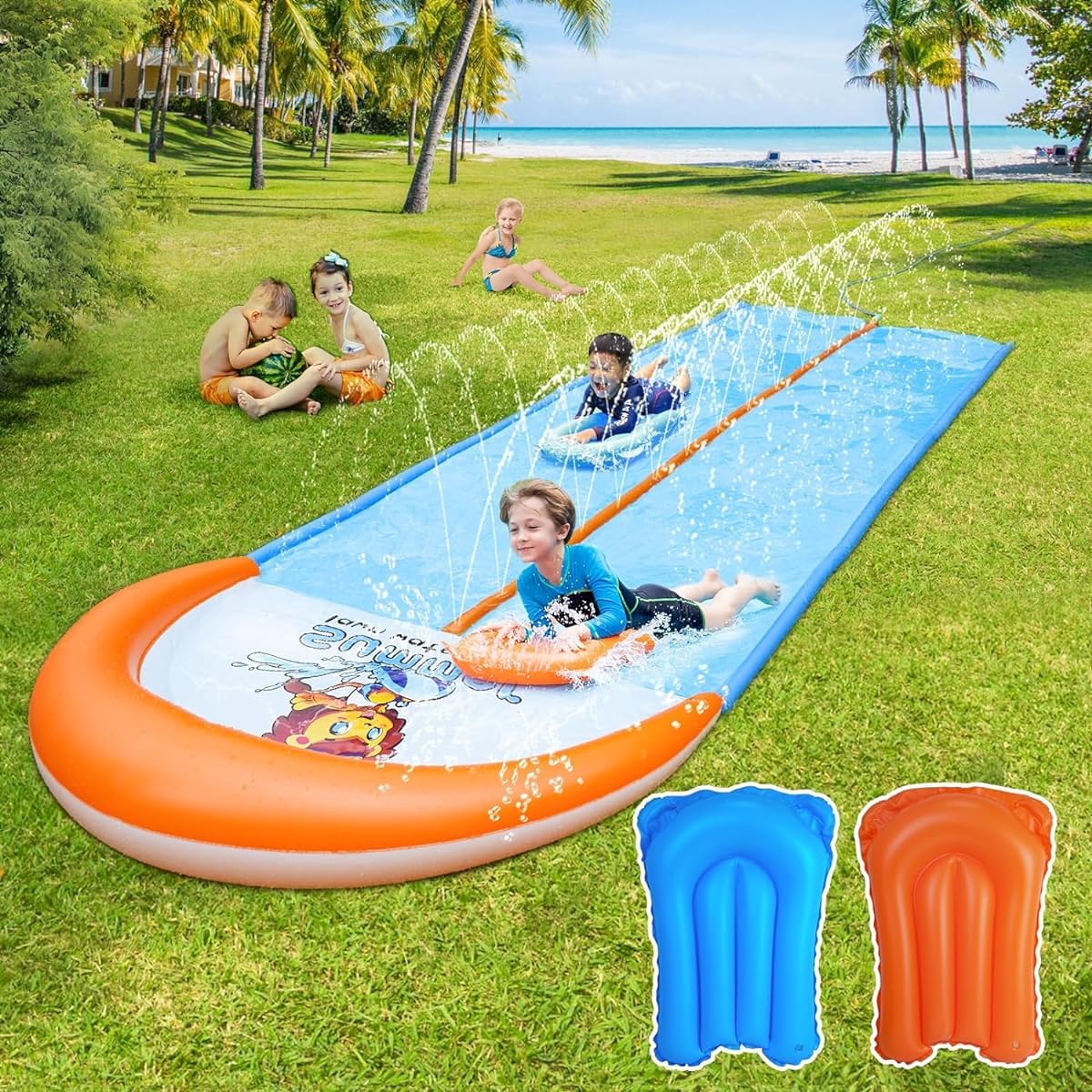 Slip water slide for kids, size S