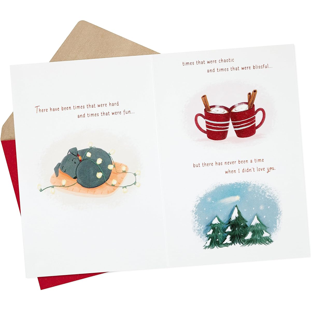 Hallmark Romantic Christmas Cards (Campfire, I Love Our Life Together)