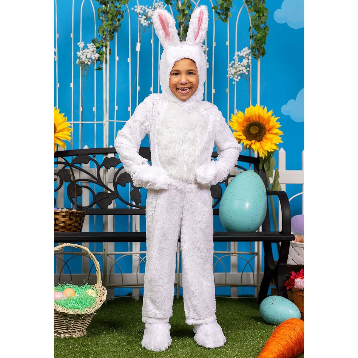 Big Boys ' White Bunny Costume