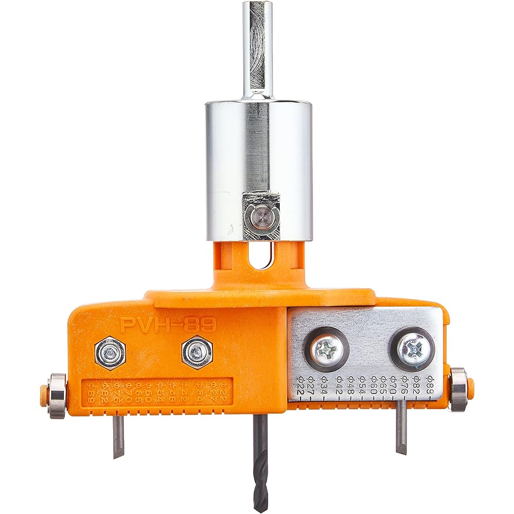Mirai Kogyo PVC Hole Saw with Case PVH-89 for Hard PVC Board