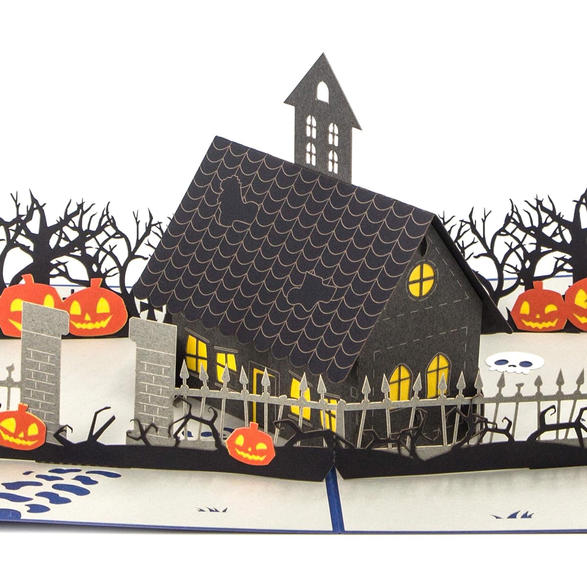 Ribbli Haunted House Handmade 3D Pop Up Cards Greeting Cards Thank You Cards Anniversary Cards Birthday Halloween Any Occasion