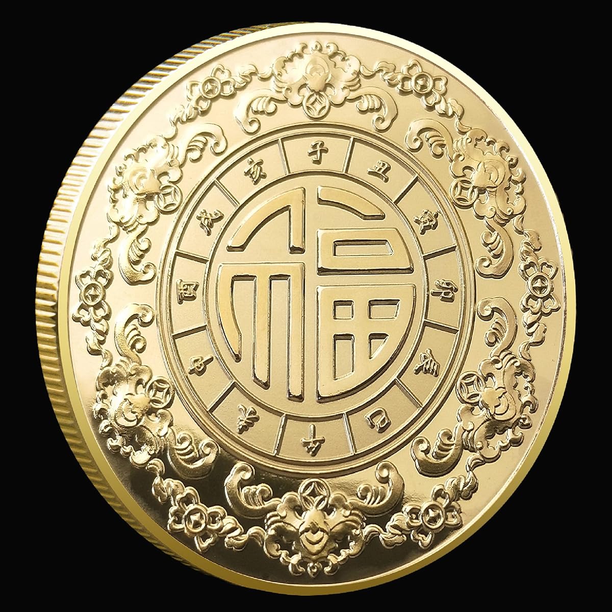 Ancient Chinese Lucky Dragon Ticket Scratcher Tool Challenge Coin Lucky Charm