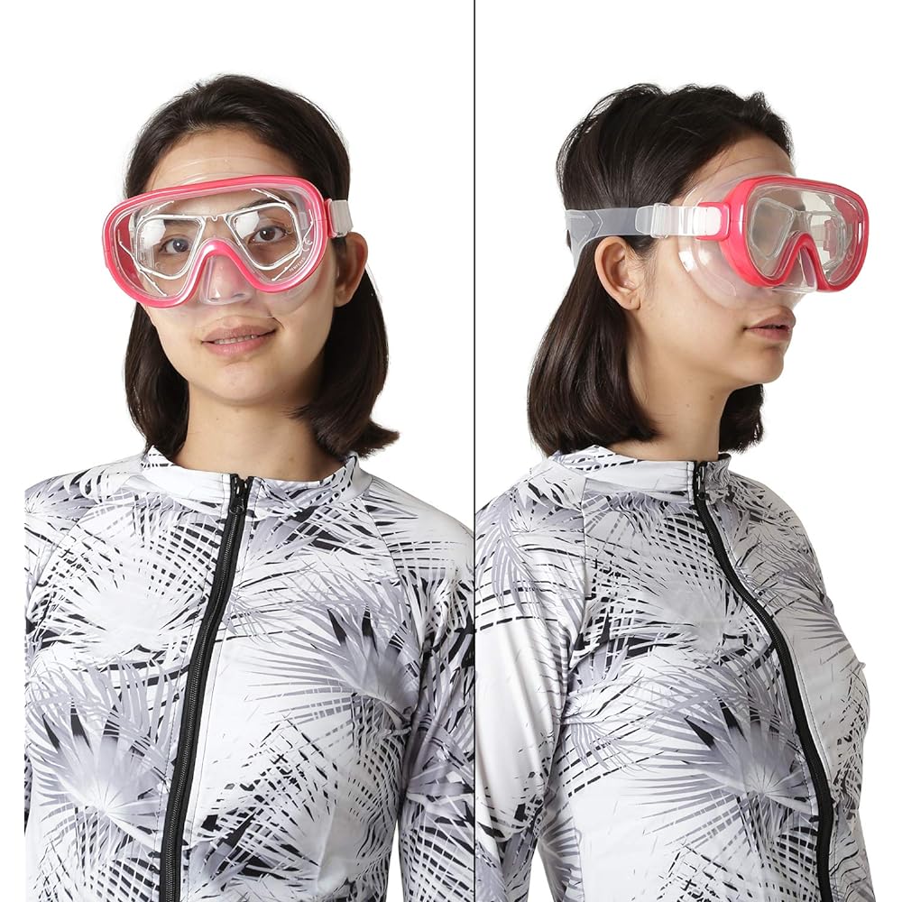 REEF TOURER Snorkel Prescription Lens for Underwater Mask Frame x 1 Piece Lens x 2 Piece Set Light Gray [-2.0~-6.0] RA0509