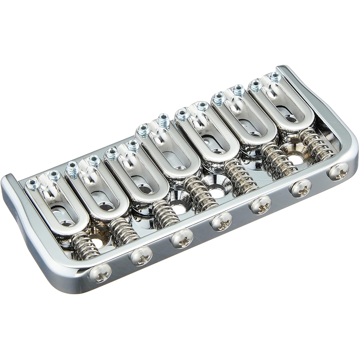 [Official Japanese Product] HIPSHOT 7-string Guitar Bridge 0.125 inch Fixed Guitar Bridge, Chrome