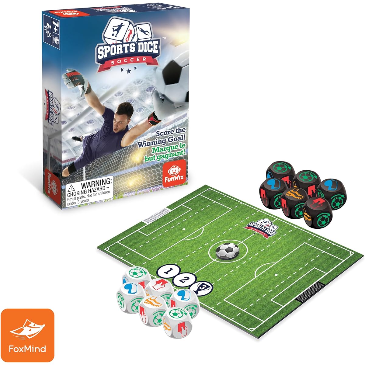 FoxMind Games Sports Dice Soccer