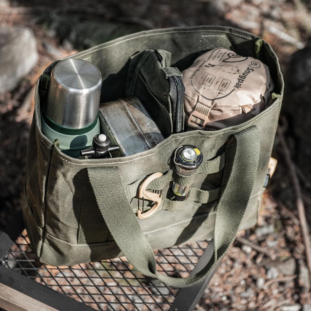 asobito Camping Bag, Various Colors, Solo, Camping Tools Storage, Tote Bag, Waterproof, 100% Natural Materials, Cotton Canvas Case, Authenticity, Camping, Outdoor AB-060