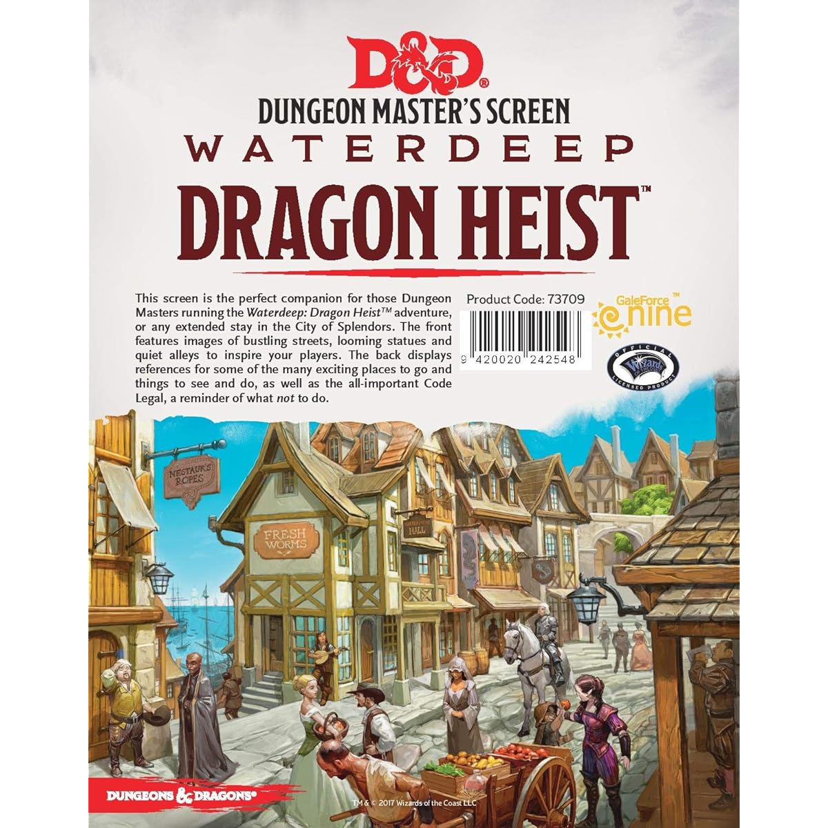 Dungeons & Dragons - Waterdeep Dragon Heist DM Screen