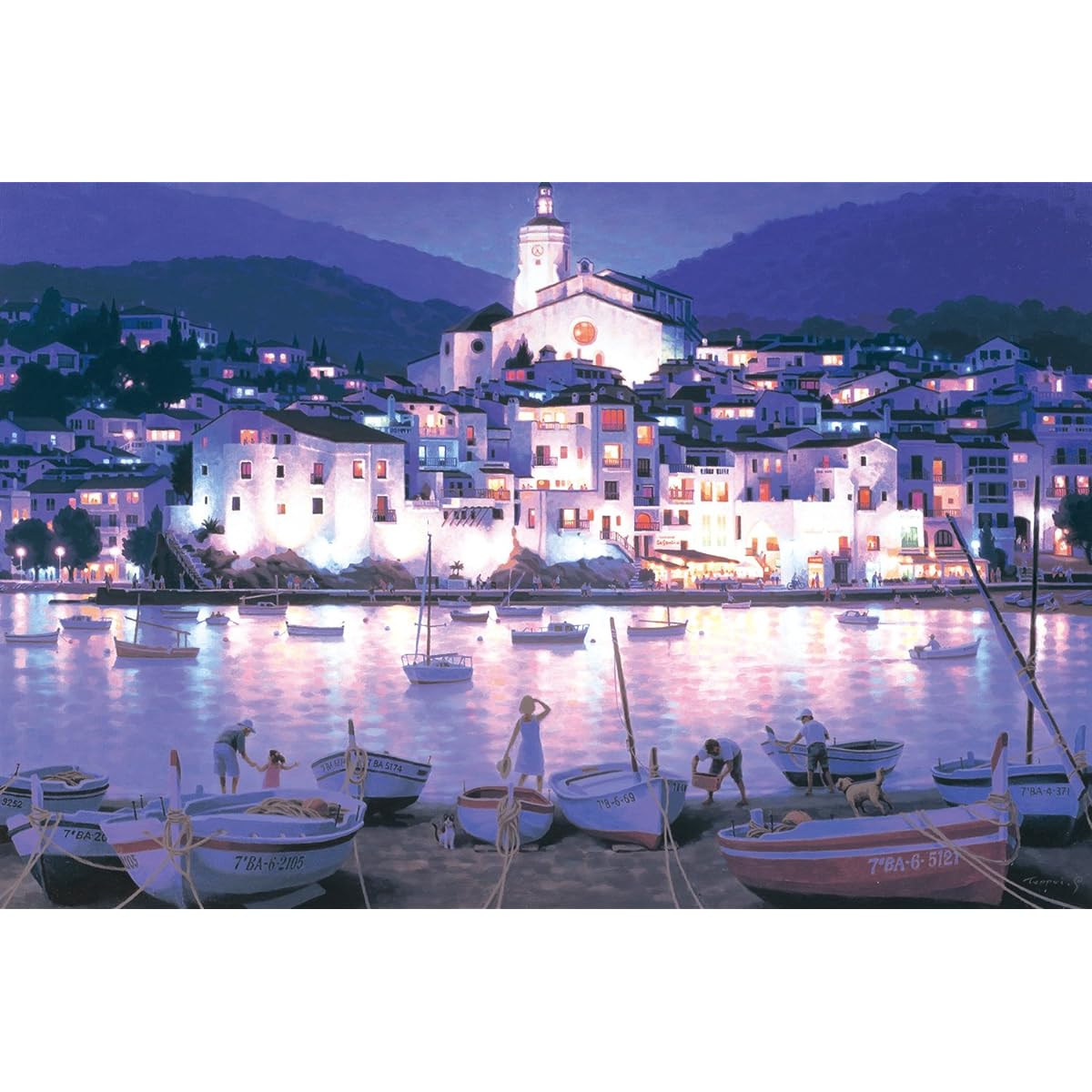 1000 Piece EPOCH Luminous Jigsaw Puzzle - Aim to be a Puzzle Master - Teppei Sasakura, Cadaques 2010 (50x75cm)