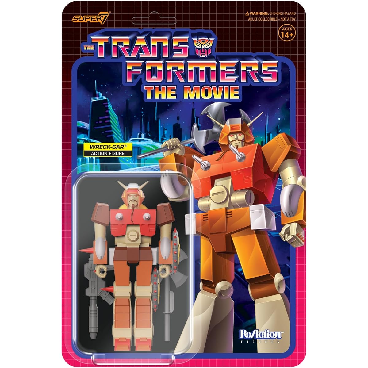 Super7 Transformers Wreckgar G1-3.75 inch Reaction Figure Classic Collection and Retro Toys