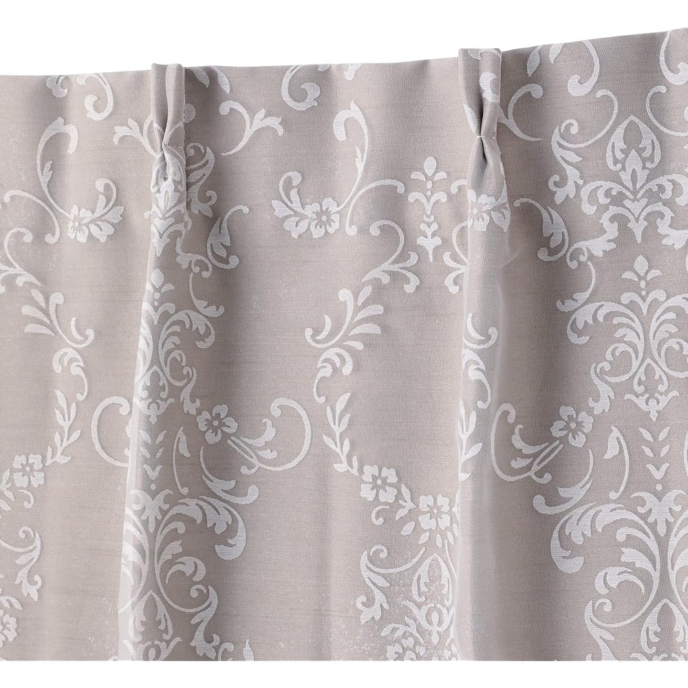 Francfranc Bliss x Lucilla Double Curtain H1350 x W1000 Beige (Lace & Drape