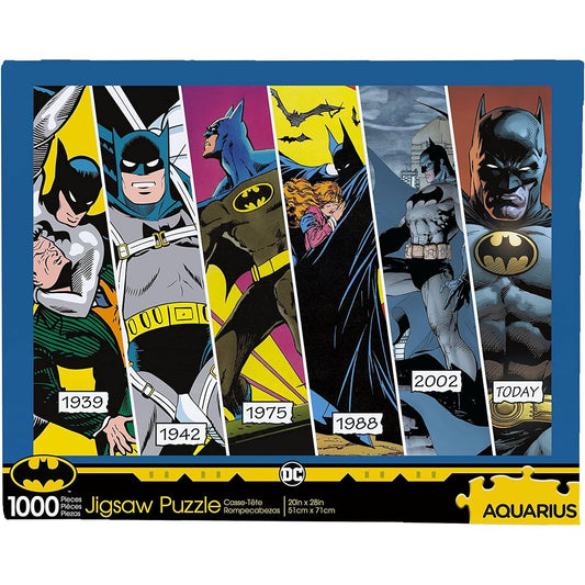 AQUARIUS DC Batman Timeline Puzzle (1000 Piece Jigsaw Puzzle) - Officially Licensed DC Comics Merchandise & Collectibles - Glare Free - Precision Fit - Virtually No Puzzle Dust - 20 x 28 Inches