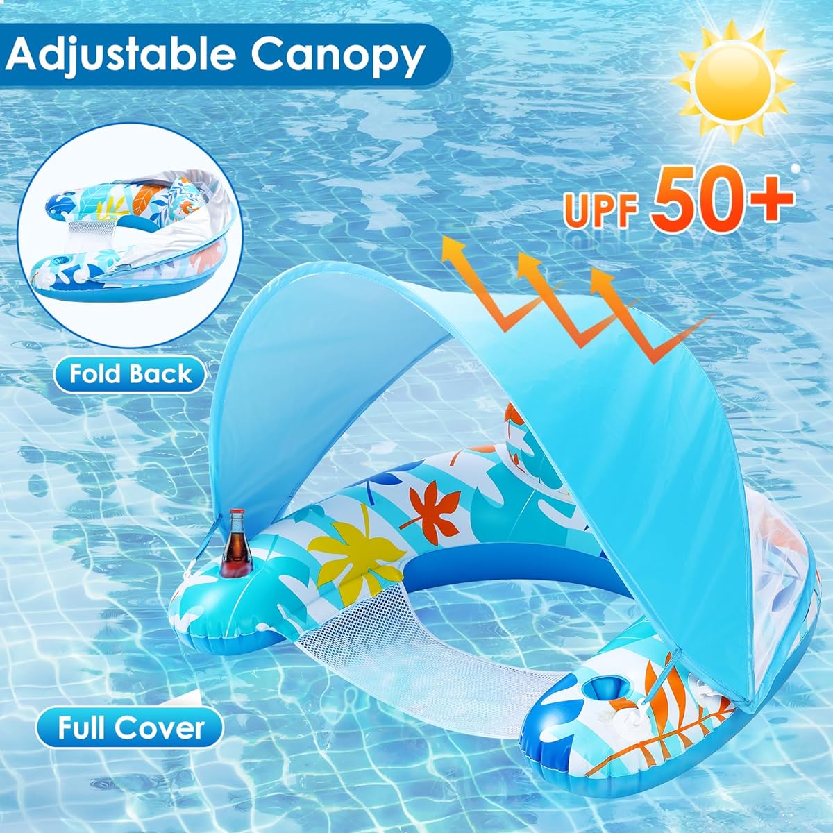 LAYCOL Pool Float with Canopy