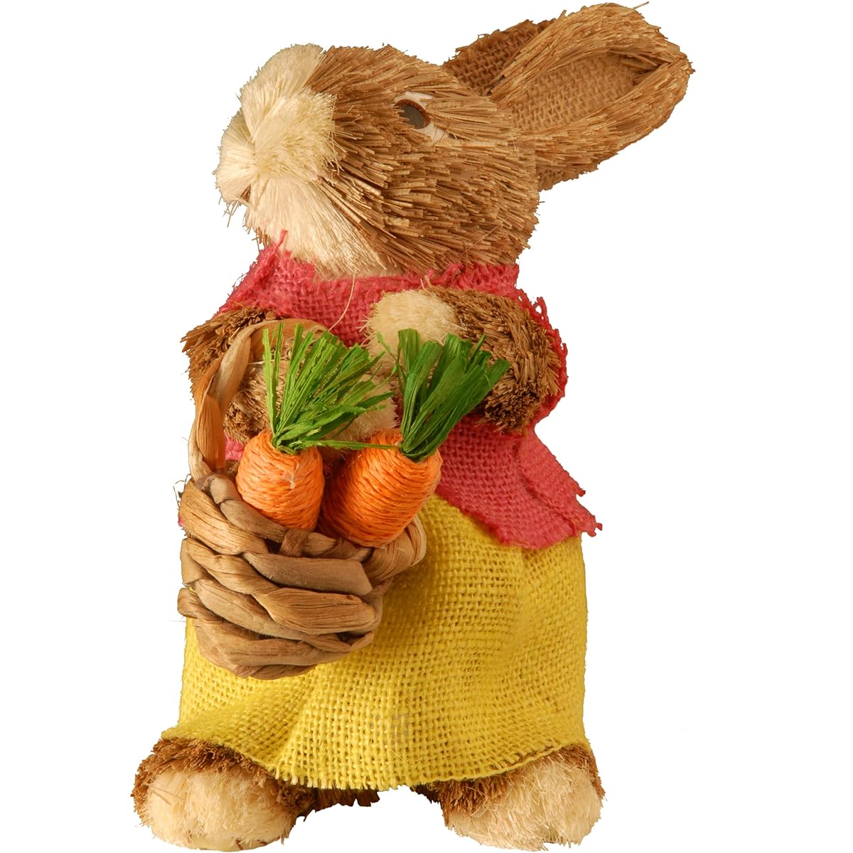 National Tree 9" Brown Standing Rabbit and Burlap Skirt (RAE-129036-1)