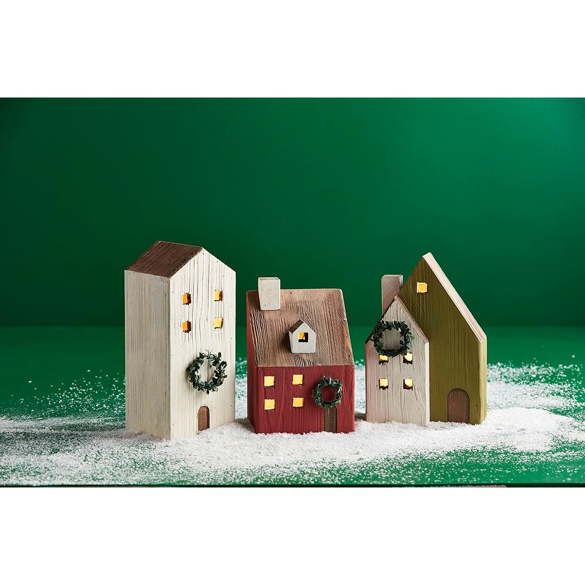 Mud Pie Christmas House 8" x 5" White