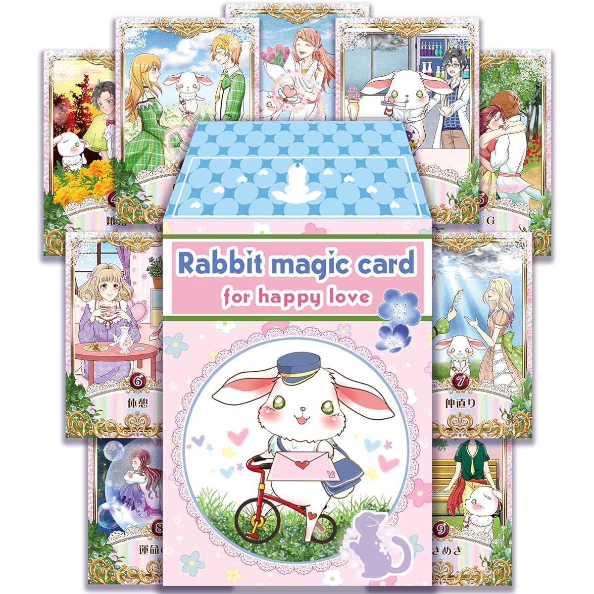 Oracle Card [Supervised by fortune teller YOUTUBER Usatoko] RABBIT MAGIC CARD FOR HAPPY LOVE Happirabu Oracle