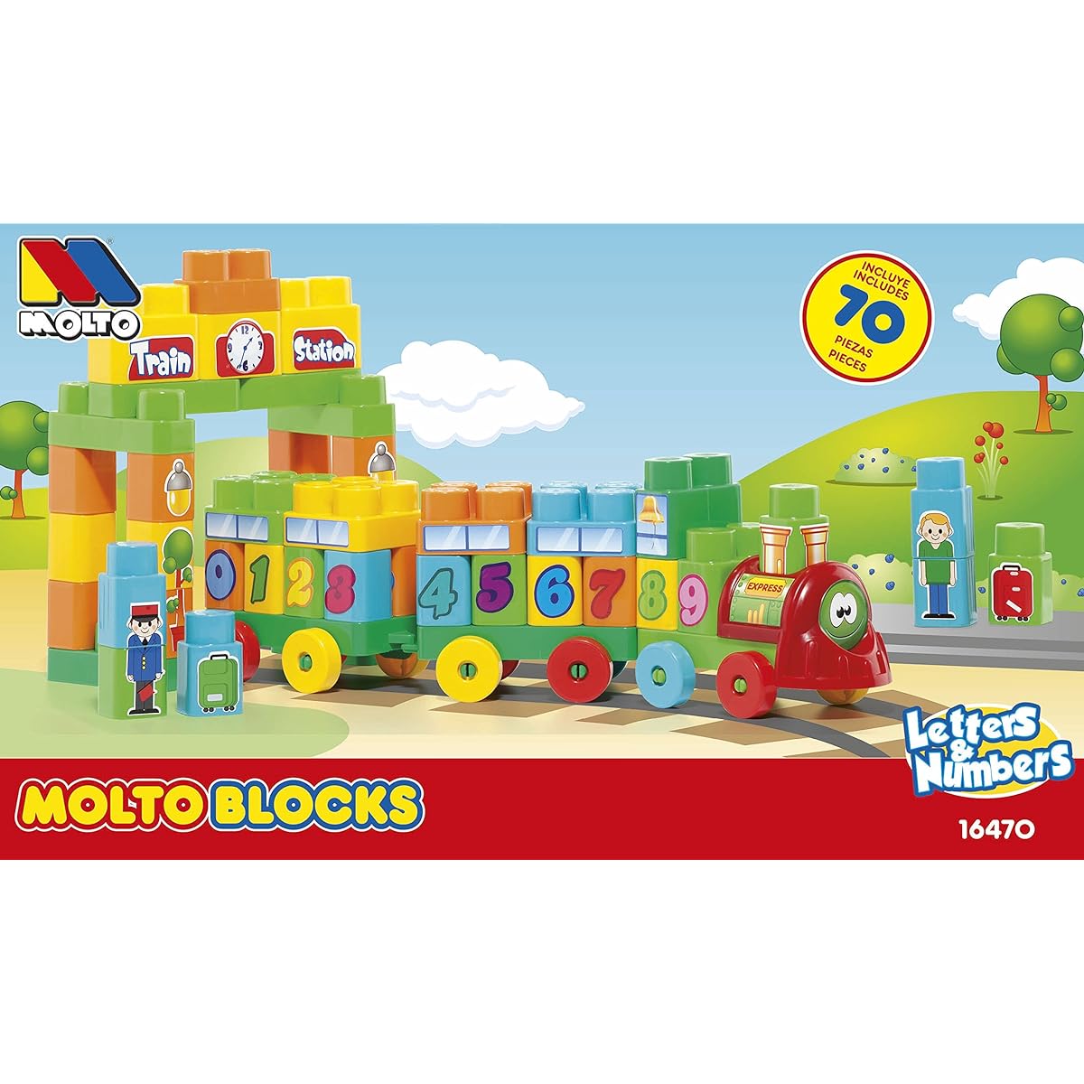 Small World Toys Ryans 部屋educational-molto blocks-train 2 Railcars 2 ( 3 Piece )