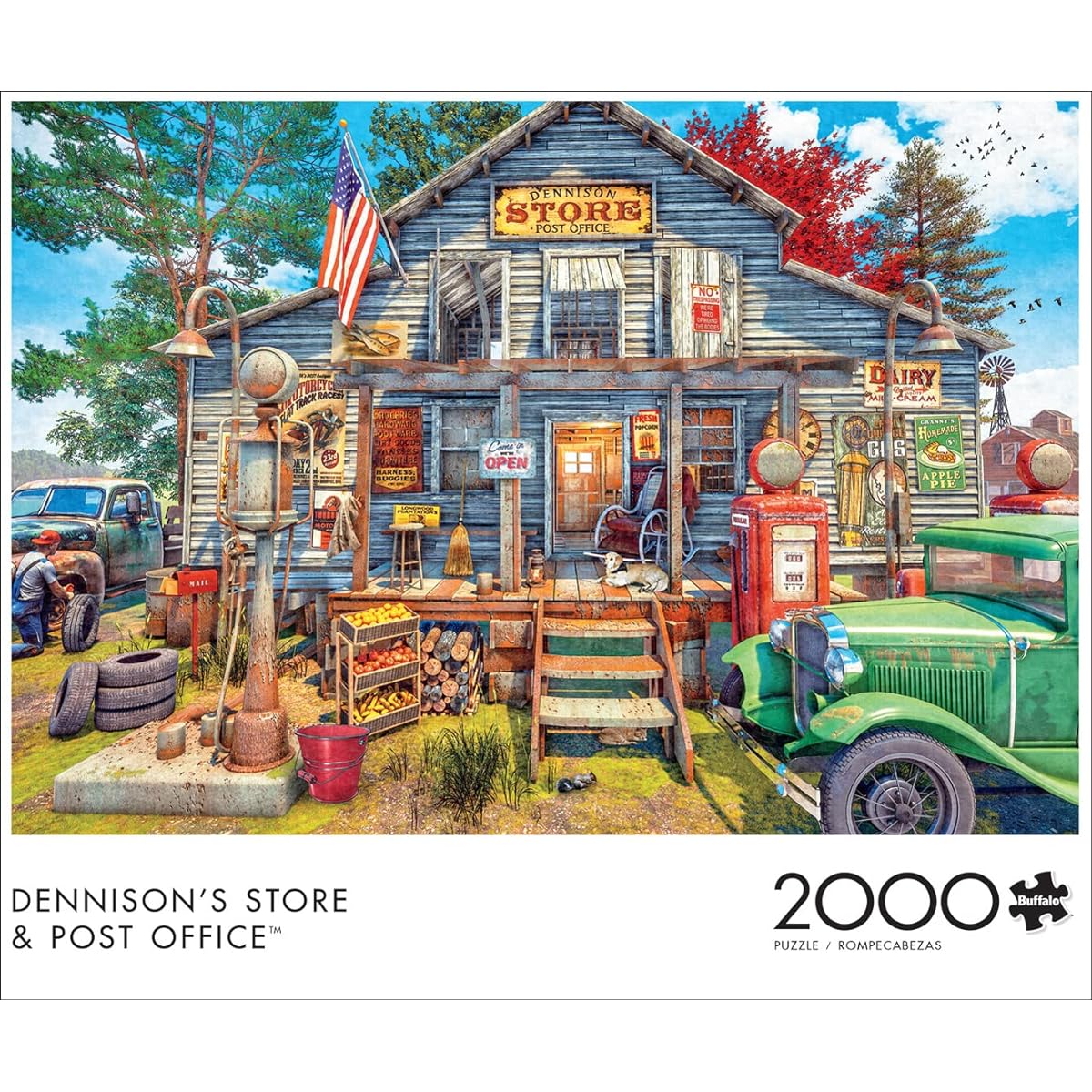 Buffalo Games Jigsaw Puzzle Dennison's Store & Post Office 2000 Piece