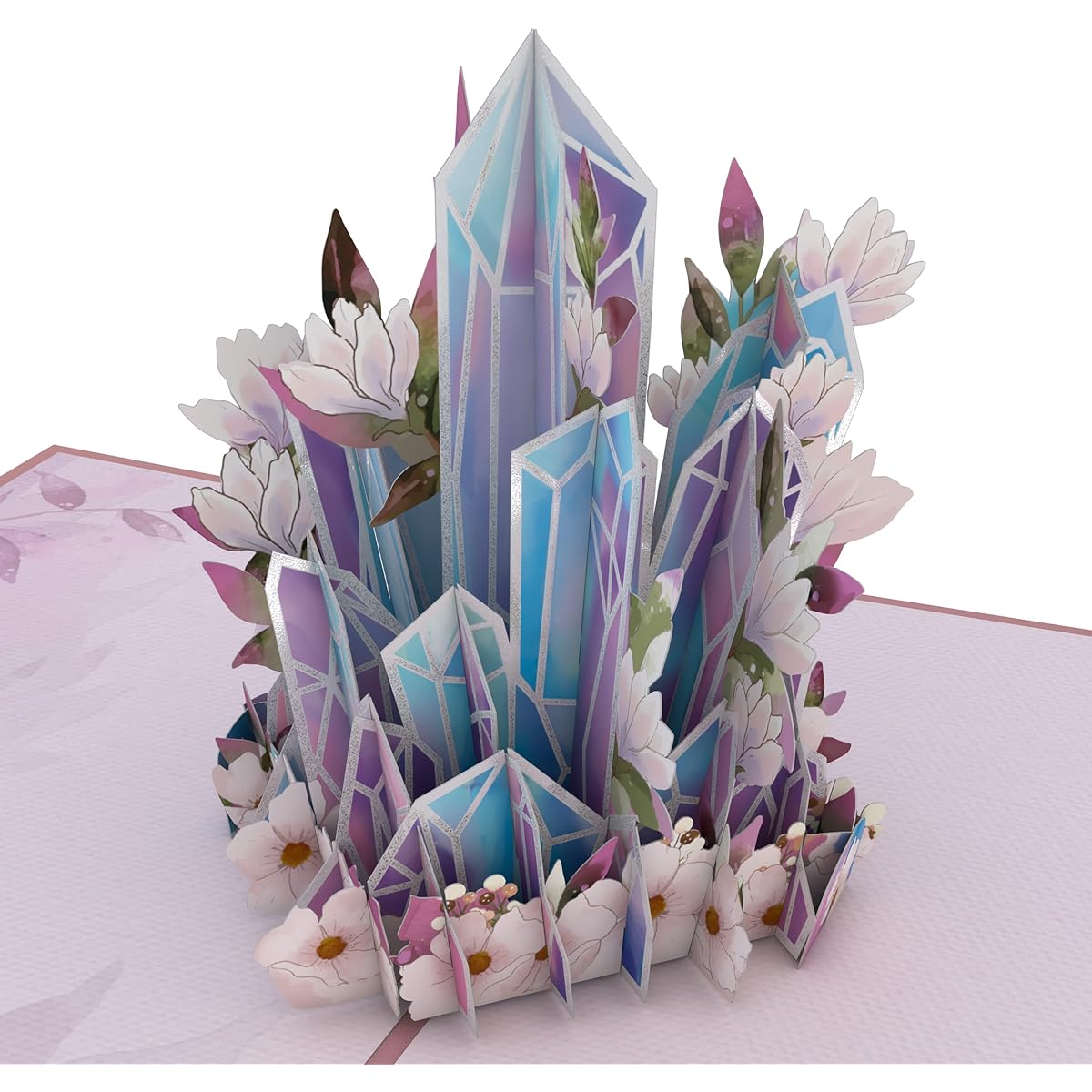 Lovepop Good Vibes Crystal Pop Up Card - Encouragement/Thought - Handmade 3D Pop Up Greeting Card - Everyday Card 5 x 7 inches