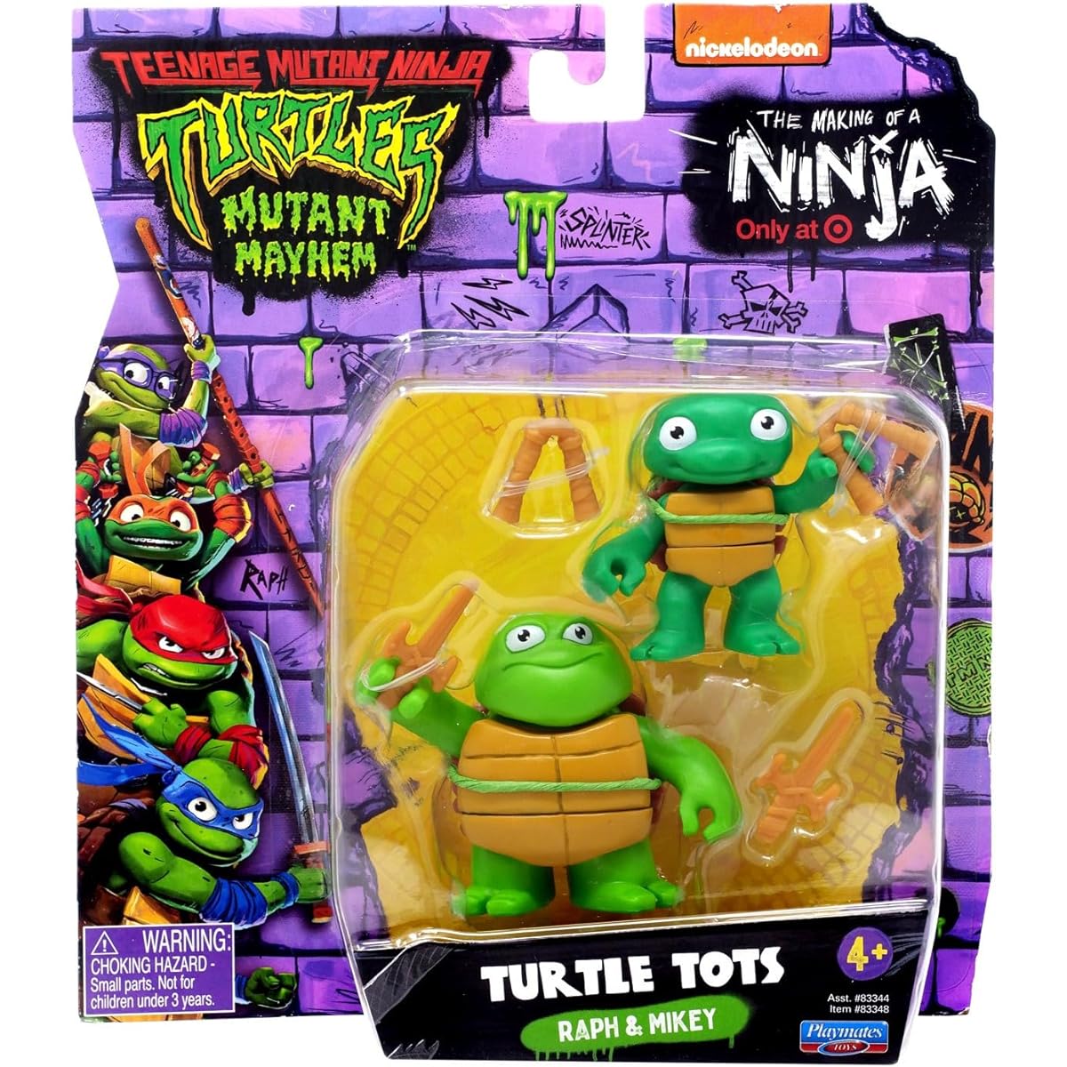 Teenage Mutant Ninja Turtles: Mutant Mayhem Turtles Raph & Mikey Action Figure 2-Pack