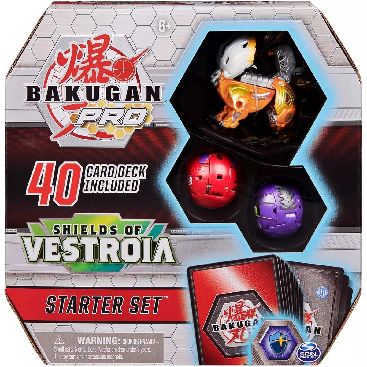 Bakugan Pro Front Room Shield Starter Set with Transforming Creatures Ourelas Super Recommended for ages 6 and up