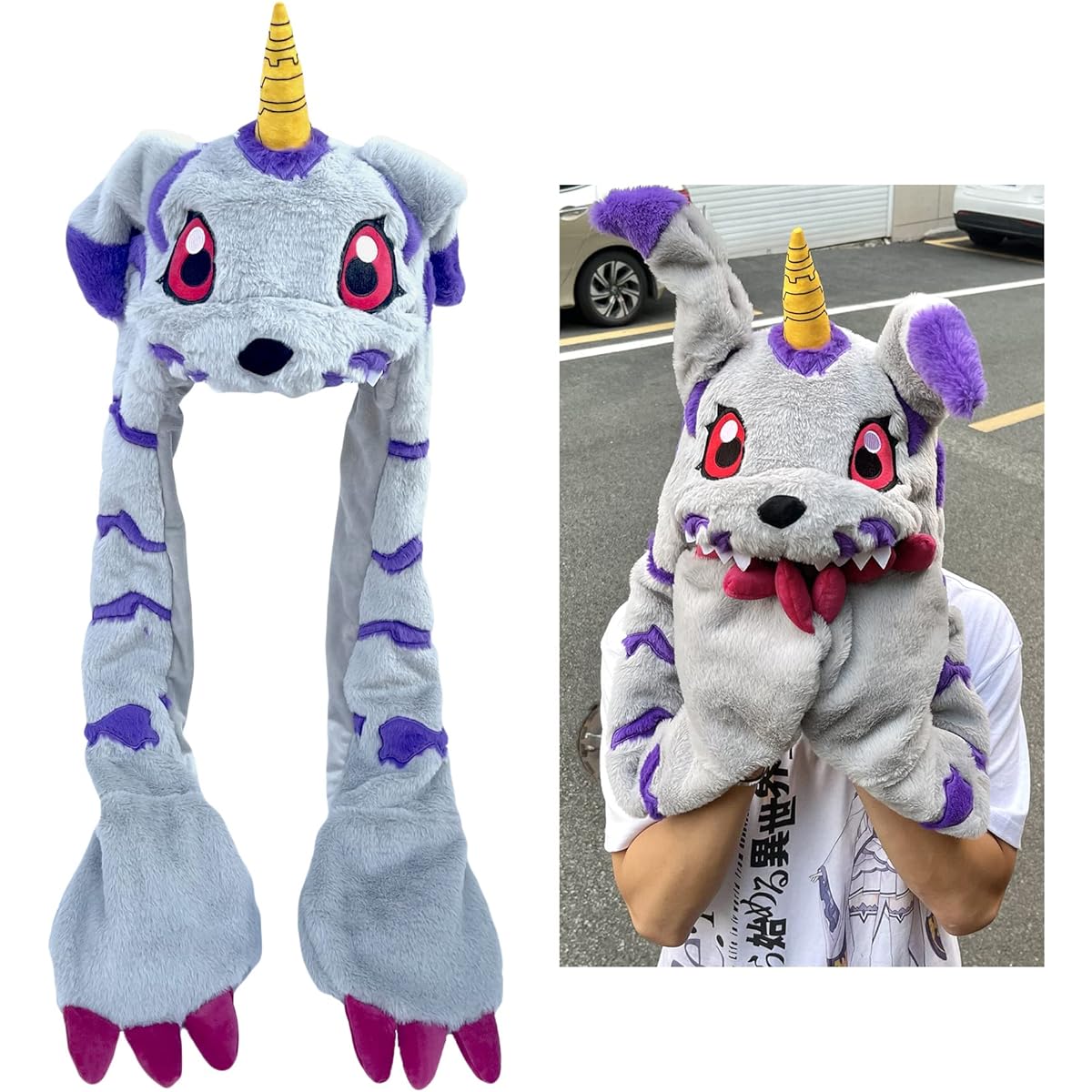 Plush toy cap hat with moving ears winter moving ears warm ear muffs fluffy manga anime game cute moe Harajuku year-end party Christmas Halloween birthday present
