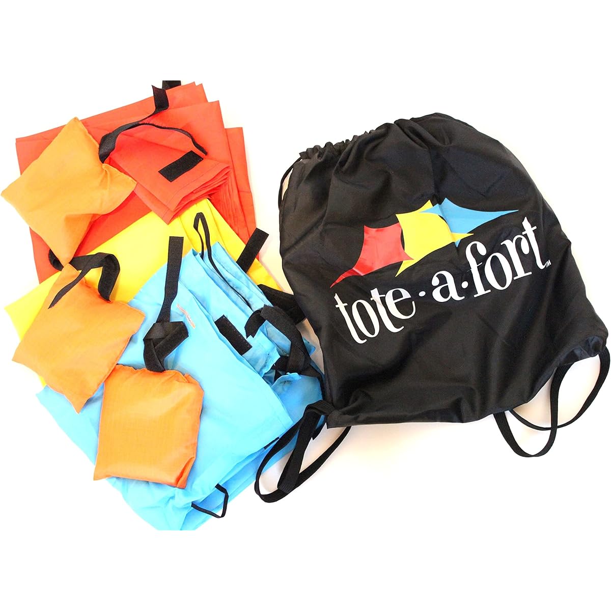 TOTE A FORT Tote A Fort Tarp Ket [Secret Base Indoor Tent House] Set of 3 Original Single 0008523998156