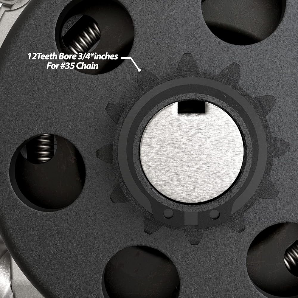 1PZ AP2-12T Centrifugal Clutch 3/4" Bore 12 Teeth #35 Chain Go Kart Mini Bike Replacement Parts Up to 6.5HP