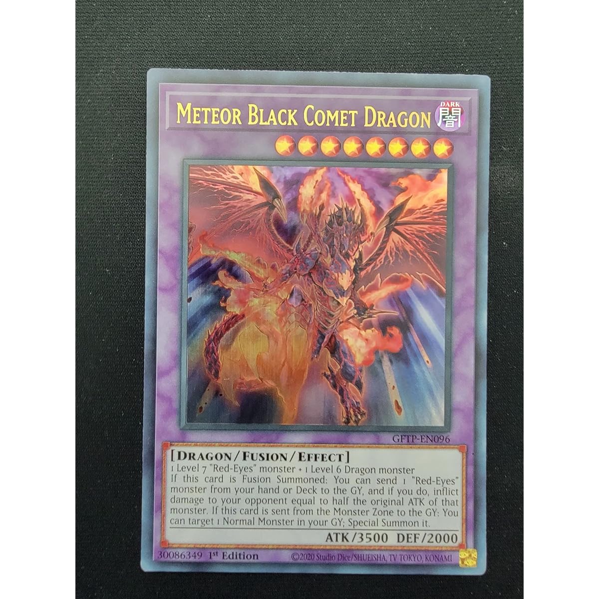 Meteor Black Comet Dragon GFTP-EN096 Ultra Rare First Edition