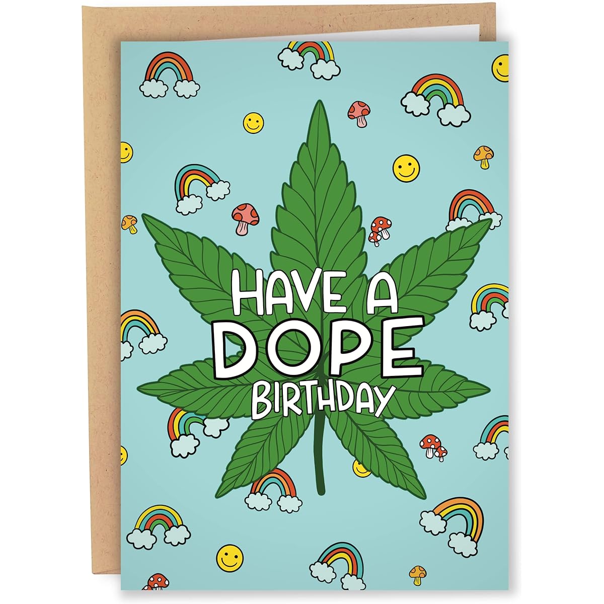 Sleazy Greetings Funny Birthday Cards for Men and Women | Marijuana Birthday Card | Have A Dope Birthday Card | Funny Cannabis Birthday Card for Her | Cannabis Greeting Card