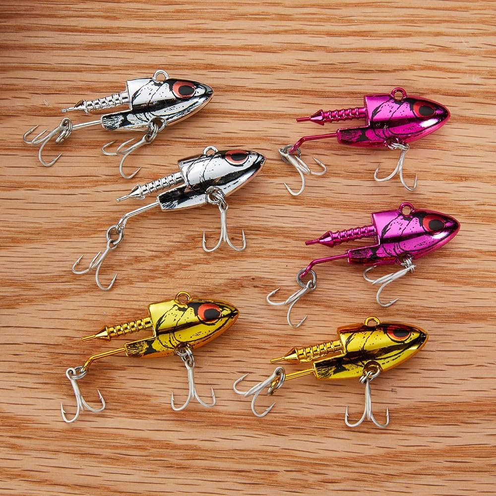 [KOKO Lure] Seabass Lure Flounder Jig Head Set of 5 11g 16g 22g 28g Seabass Jig Head Worm Flounder Vibration Jig Head