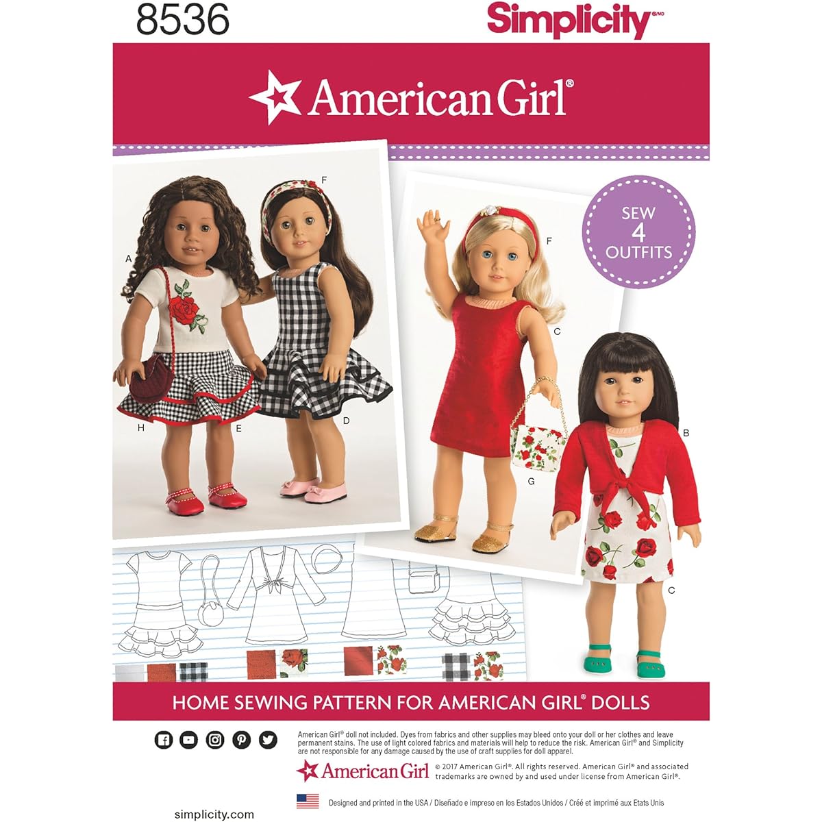 Simplicity 18 American Girl Doll Clothes