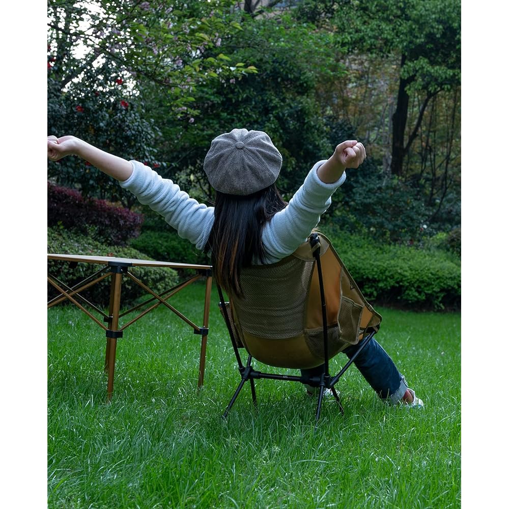 iClimb Outdoor Chair, Ultra Lightweight, Compact, Folding Beach Chair with Storage Bag, Convenient to Carry, Fishing, Camping, Bag Packing, Hiking, Sports Day Concert