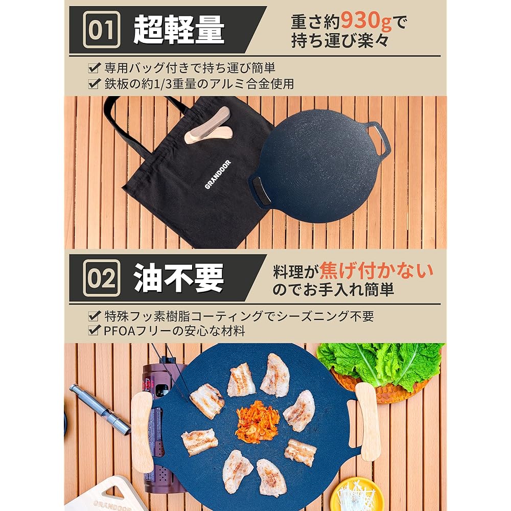 GRANDOOR Multi Griddle Pan (Multi Griddle Pan 33cm (body, bag, grip))
