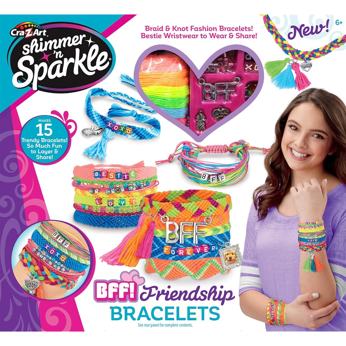 Cra-Z-Art Shimmer 'N Sparkle Best Friends DIY Bracelet Kit