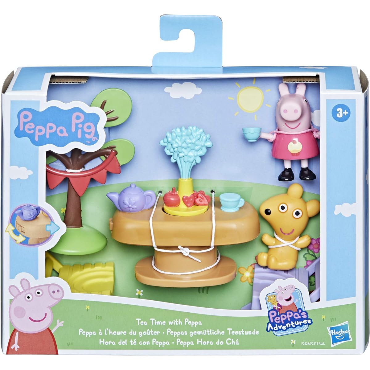 Peppa Pig Peppa's Adventures Tea Time Peppa Accessory Set - 5 kindergarten toys, figures and accessories, suitable for ages 3 and up.