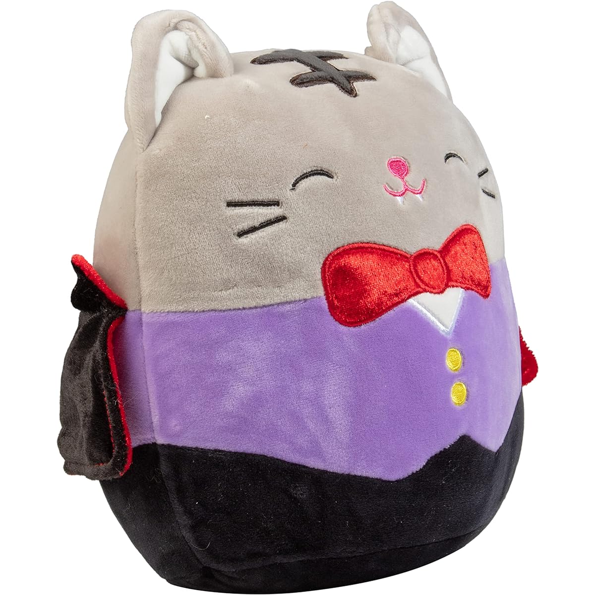 Squishmallow 8" Tally The Cat Vampire - Official KellyToys Halloween Plush - Cute Soft Stuffed Animal - Great Gift for Kids - Ages 2+