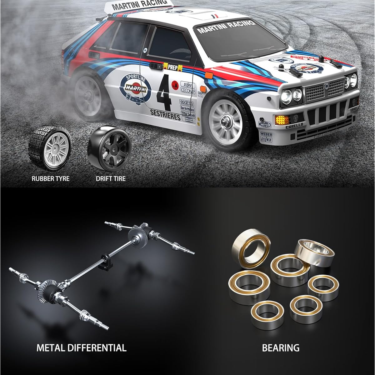 Fenamx 4 Brushless RC Car 14302 Hyper 4wd Rc Car Allroad RC Drift Car Brushless Scale 2.4G 4WD High Speed Electric Terreneitor 4x4 Caro 1/14 High Speed RC Car Drift Adult