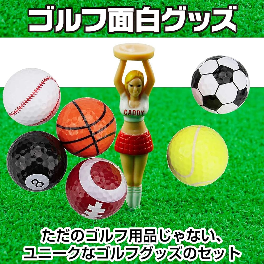Saki&Masa Golf Ball Tee Caddy Competition Prize Interesting Goods Golf Equipment
