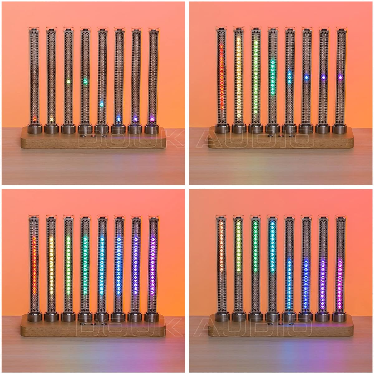 RGB LED Sound Level Meter MIC Music Music Spectrum Analyzer Desktop/Car Audio Display
