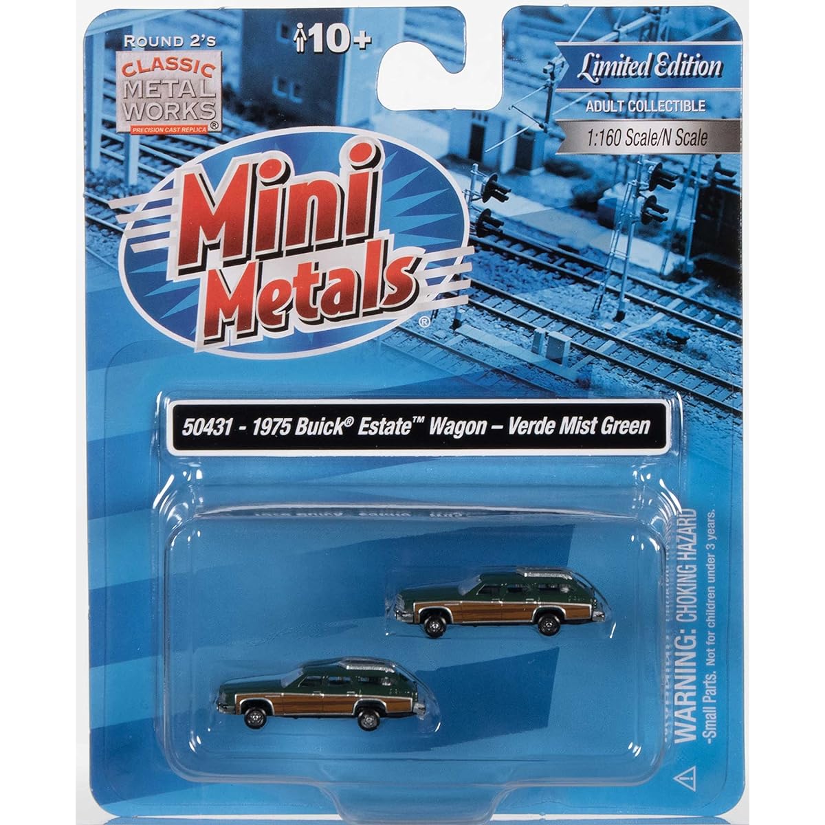 Mini Metals 1:160 Scale - 1975 Buick Estate Wagon - (2 Pack)