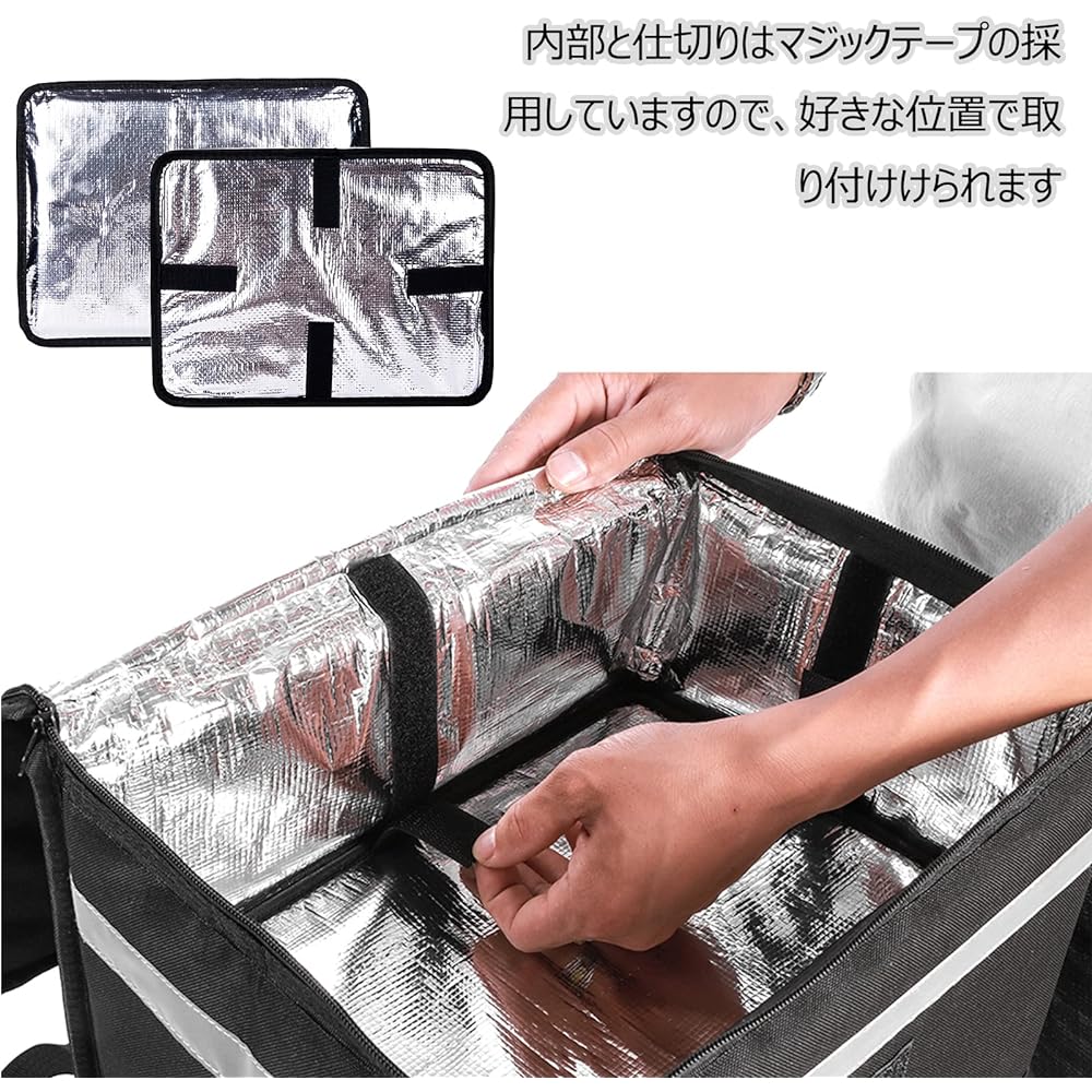 Yushang Waterproof Delivery Bag Delivery Bag [Includes 2 Dividers] for Uber Delivery Cold/Heat