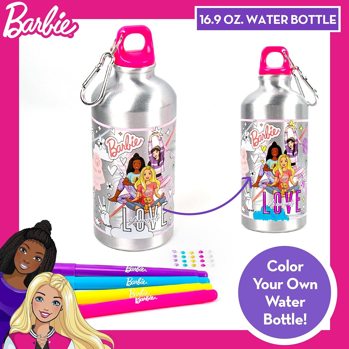 (Barbie) - Barbie Water Bottle by Horizon Group USA