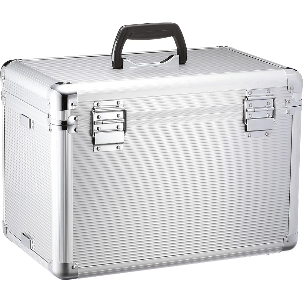 JEJ Astage Aluminum Carry Box Carry Box Tool Box Tool Holder Tool Storage Lightweight ALC-BOX [Width 43.5 x Depth 29.5 x Height 34 cm]