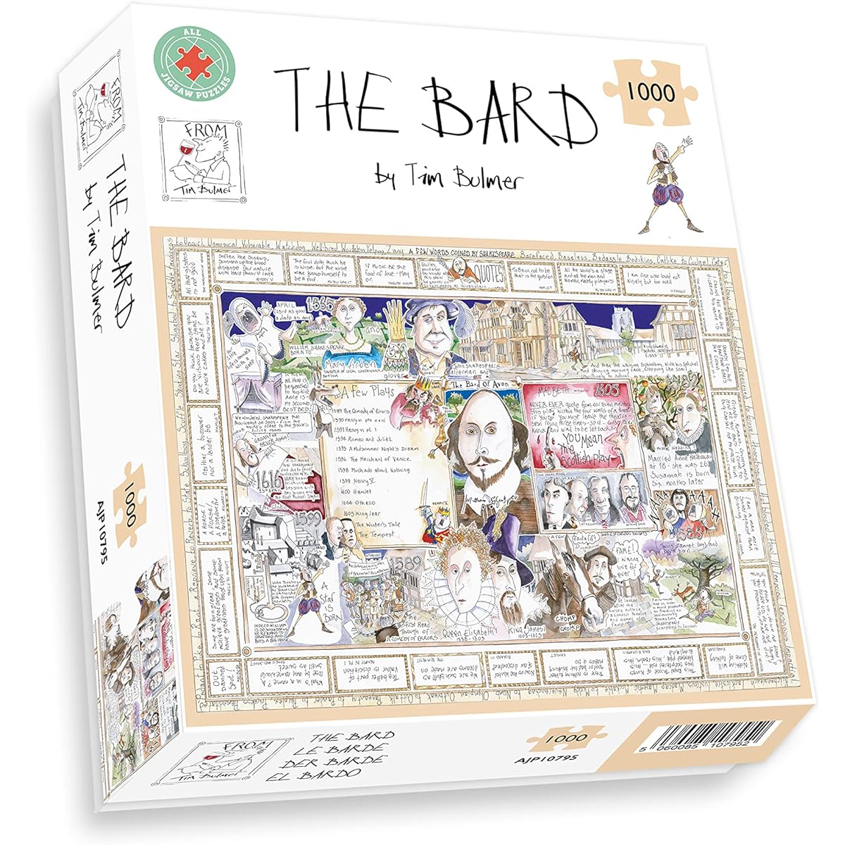 The Bard - Tim Bloomer 1000 Piece Jigsaw Puzzle