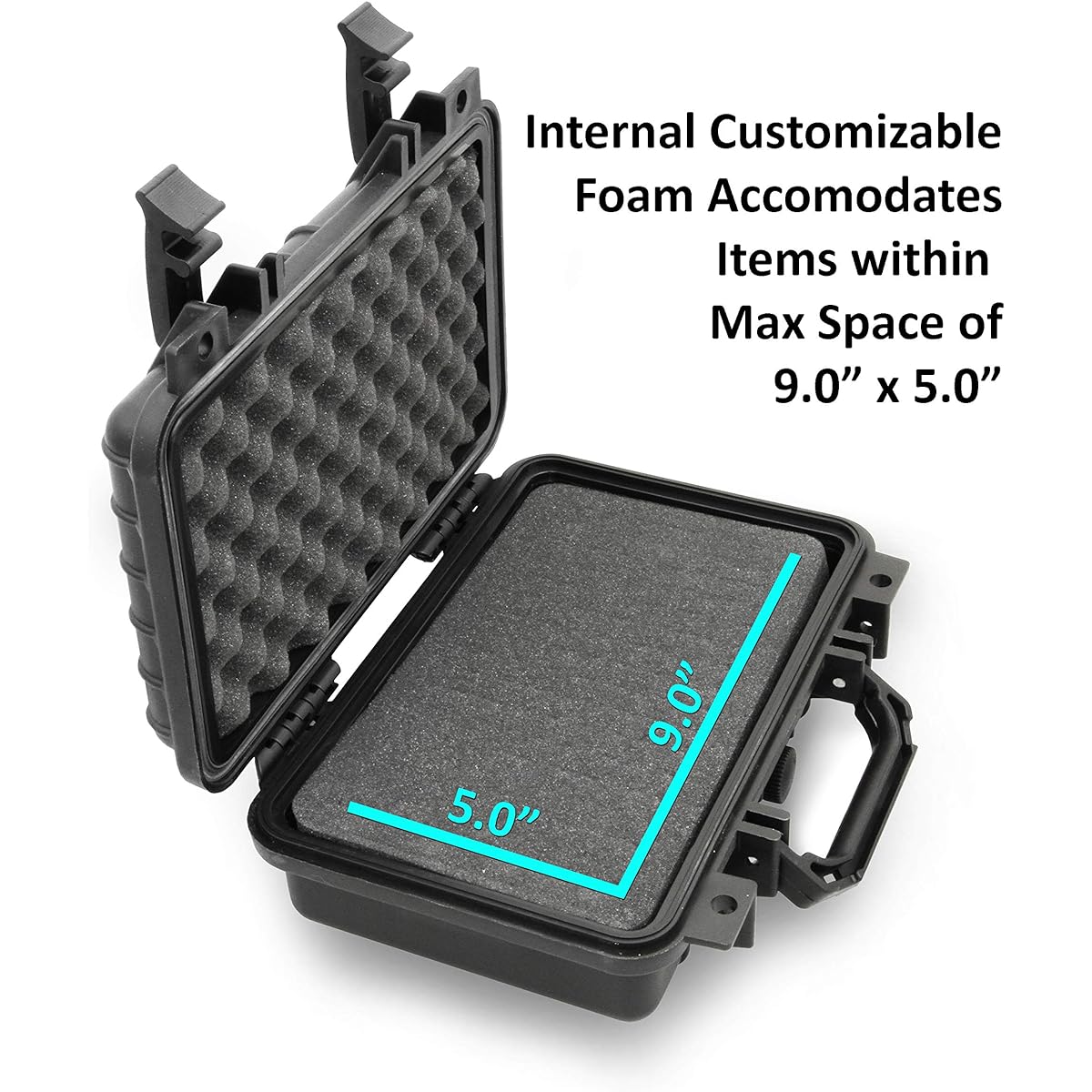 Casematix 12" Microphone Case Compatible with Podcast Vocal Microphones from Rode Procaster, Akg, Mxl, MAudio, Nady, Samson, Behringer, Shure and More