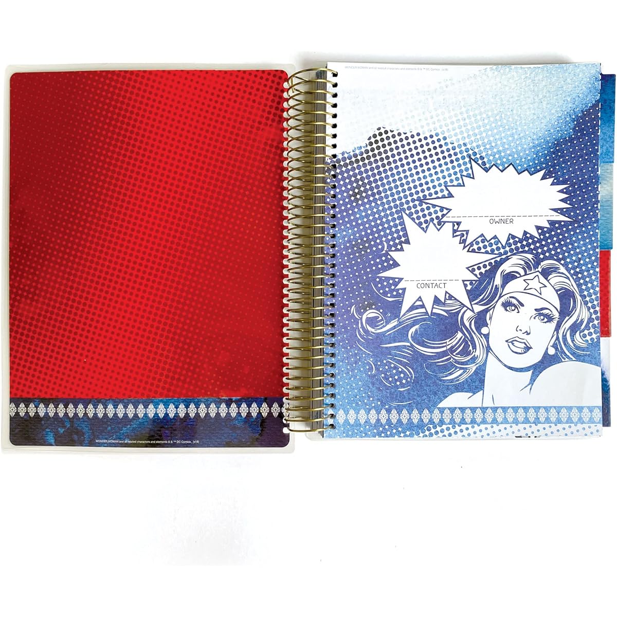 Paper House Productions Wonder Woman 12 Month Calendar Undated Laminated Cover