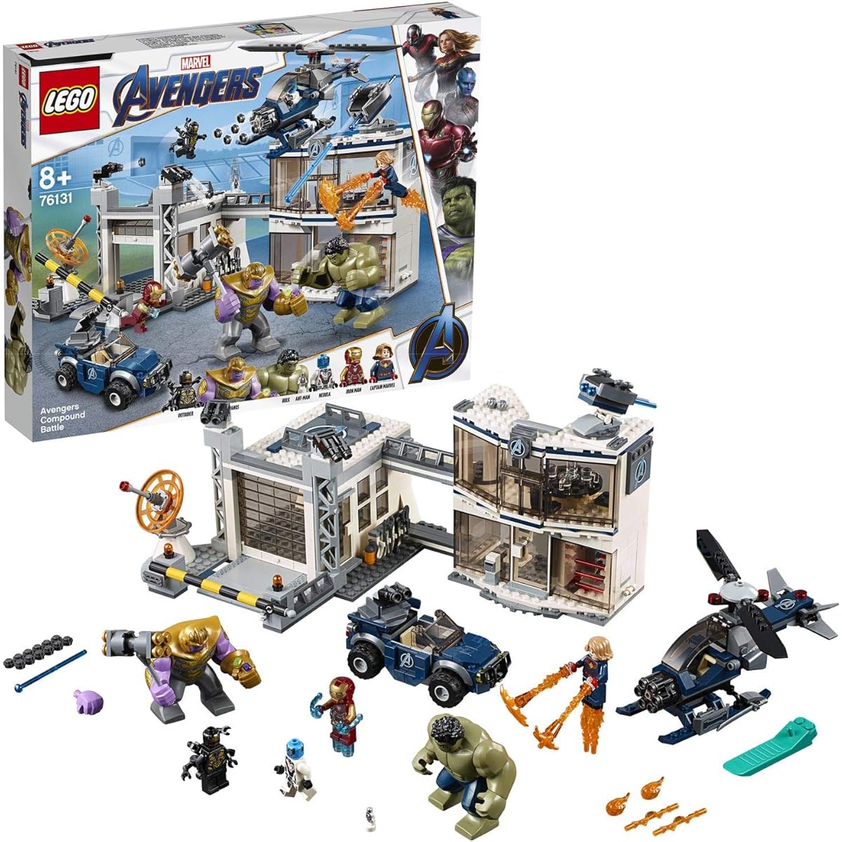 LEGO Super Heroes Battle at the Avengers Compound 76131 Blocks Toys for Boys Cars